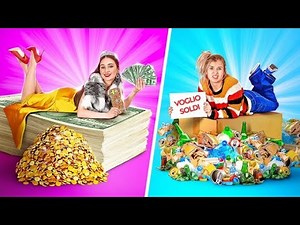 Rich Students vs. Poor Students || Crazy Challenges and Situations on 123 GO! SCHOOL