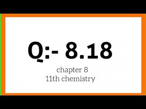 Solution ncert Chapter : 8 Redox reaction Question 8.18 class 11th