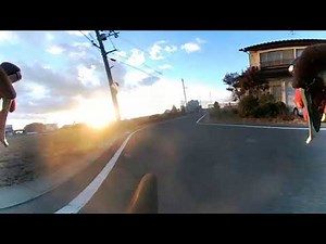 ロードバイク + LG-R105 タイムラプス360°動画