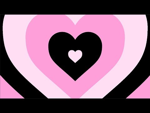 Gothic Black and Pink Heart Background Ending Scene HQ Loop [1 HOUR]