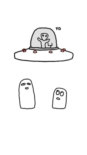 Spitwads on Instagram: "Cool alien trick #animation #flipnote"