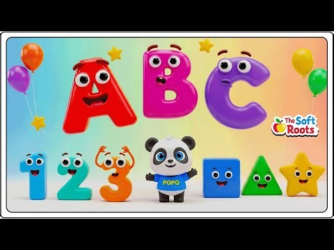 Preschool Learning activities for 3 year olds at home | Learn ABC Phonics Shapes Numbers Colors 🌈