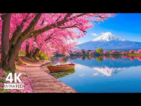 [Healing] Relax your mind and body with Japanese cherry blossoms/healing BGM and bird singing