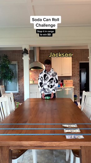 Soda can roll challenge! #familythings #family #challenge #familygames #competition #fun #game #canrollchallenge #sodacan