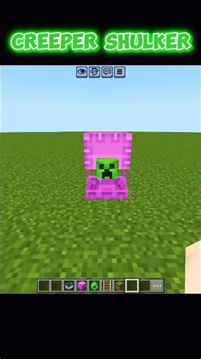 CREEPER SHULKER 🤯 #minecraft #shorts #minecrafthack