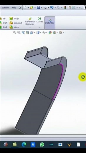 Drawing a Cable Tray Using Swept Flange Sheet Metal feature #solidworks #sheetmetal