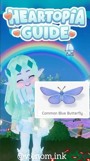 🦋 Common Blue Butterfly- Heartopia Insect Guide ✨