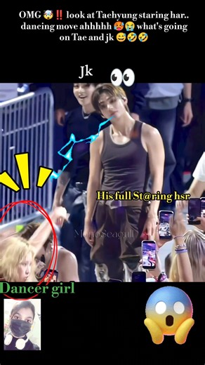 Ahhhh 😫‼️ Taehyung Staring back-up dancer 😝😏 Meanwhile jk enjoy the dance good boy 😍💖#bts#shorts