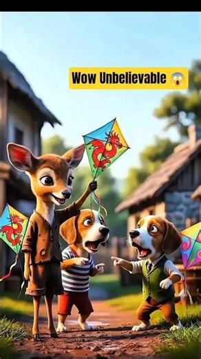 Poor Baby Deer vs Rich Dogs 🦌🐶 Emotional Rescue Story | Bansat 3 Inspired #shorts #puppy #explore