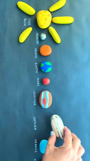 DIY Rock Planets Game for Kids