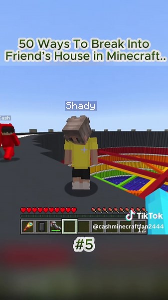 50 Ways to break into a friend's house in-game only! #Minecraft #MinecraftPrank #SneakyBuilds #GamingTips #InGameOnly