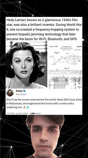 Hedy Lamarr, known as a glamorous 1940s film star, was also a brilliant inventor