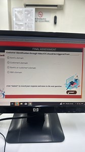 Question:Customer identification through Video KYC should be t... | Filo