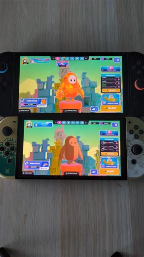 Fall Guys- Nintendo Switch 2 vs Switch OLED Speed Comparison
