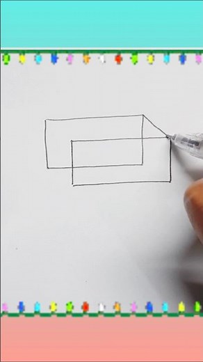 1.2 K VIEWS | How to draw a cuboid #3d #3dshapes #geometricshapes #3dgeometry