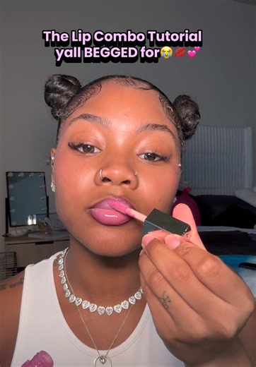No gatekeeping over here🧘🏾‍♀️🥰 @M·A·C Cosmetics @Fenty Beauty #lipcombotutorial #makeuptutorial #beautytips #beautycontent #lipgloss