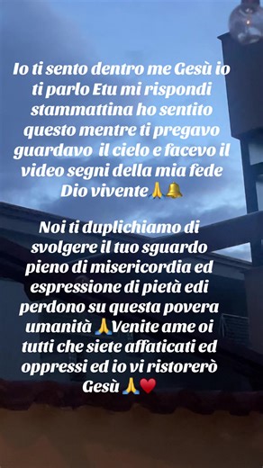 Ti loderò per tutto il mondo mio amore Diovivo ♥️🙏