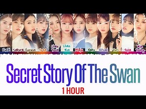 [1 Hour Loop] IZ*ONE (아이즈원) - 환상 동화 (Secret Story of the Swan) Color Coded Lyrics / 가사