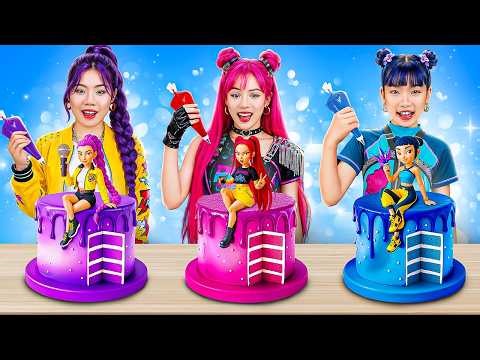 Poor Rumi Vs Rich Zoey Vs Giga Rich Mira In Decorating Cake Challenge!