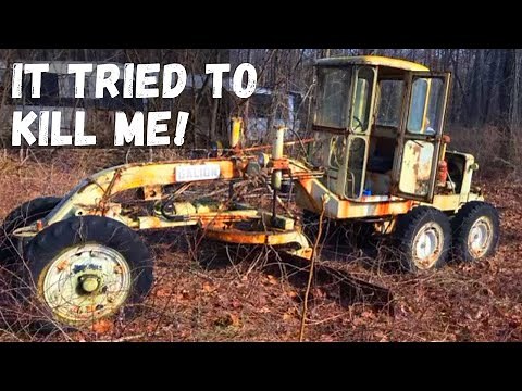 1950's Galion Road Grader sitting 10+ years! (Will it run and drive??)