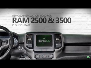 REMOGO Remote Start installation for RAM 2500 & 3500 Push-to-Start | Plug-and-Play