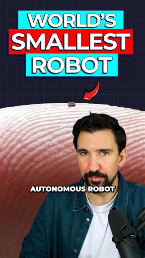 Dr Ben Miles | Scientists Create World Smallest Robot Scientists have developed autonomous microrobots smaller than a grain of salt that can swim using... | Instagram