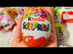 Compilation New Natoons Kinder Surprise ASMR Unboxing