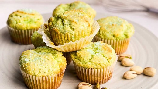 Bakery Style Pistachio Muffins
