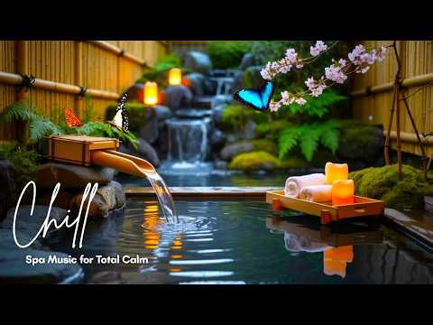 Zen Spa Music – Sakura Mist Serenity: Japanese Piano & Flowing Stream for Deep Meditation Peace