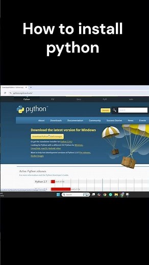 3️⃣ Python Download & Install | Step by Step 2026#pythoninstallation #python #pythondownload