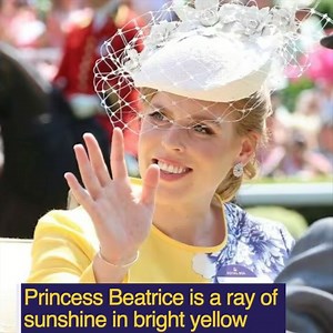 154K views · 4.9K reactions | Princess Beatrice is a ray of sunshine in bright yellow | Yellow Royals | Facebook