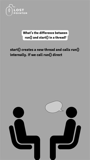 Day 15/30 | What’s the difference between run() and start() in a Thread? #lostpointer #java