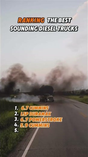 RANKING THE BEST SOUNDING DIESEL TRUCKS! #fyp