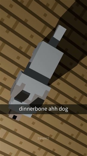 dinnerbone's dog #minecraft #memes #animation