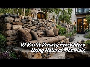 10 Rustic Privacy Fence Ideas Using Natural Materials