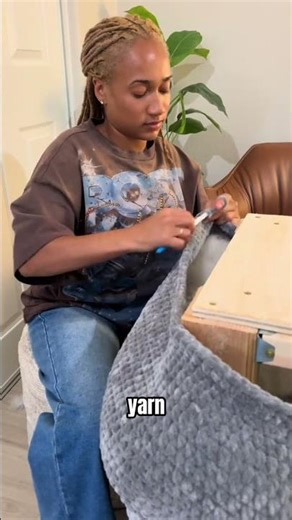 She Turned a Table Into a Crochet Elephant 🐘🤯 #shorts