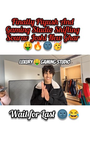 Finally Shifting! 😱 Piyush Ka Luxury Gaming Studio & Sourav Ka Mini Fridge! 🏠 #shorts
