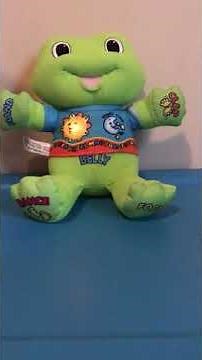 LEAP FROG LeapFrog LEARNING BABY TAD Green Plush 2007 Daytime Nightime VIDEO!