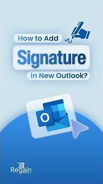 How to Add Signature in New Outlook? #shorts #tutorial #quicktips
