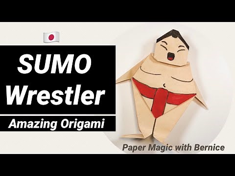 Traditional Origami Sumo Wrestler | Yokozuna made of paper | How to make an Origami Sumo Wrestler