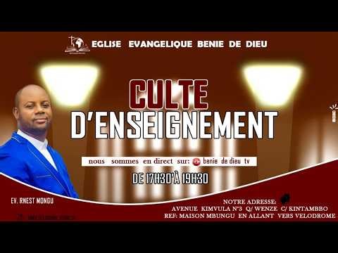 🔴CULTE D'ENSEIGNEMENT-BIBLIQUE DU VENDREDI 08 MAI 2026.