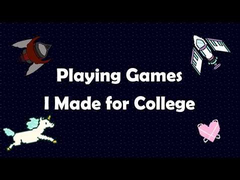 Playing Games I Made for College Part 1: Endless Runner and Space Shooter