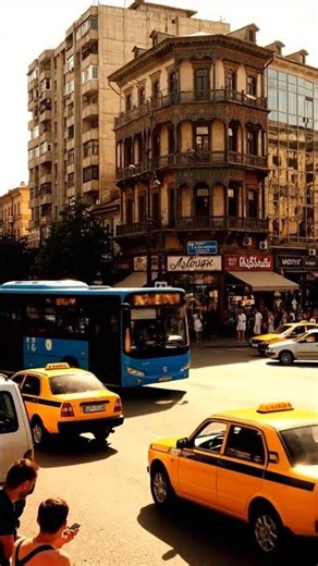 Tbilisi Bus Street View – Summer Afternoon Commute