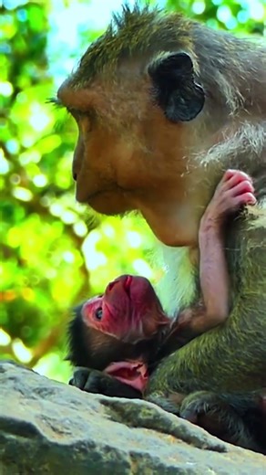 Heartwarming First Day of a Newborn Monkey 🐒💕 So Precious
