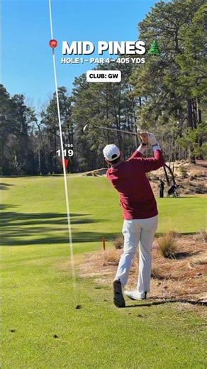 My first hole in North Carolina at the Historic Mid Pines! #golf #golfvlog #golfcourse
