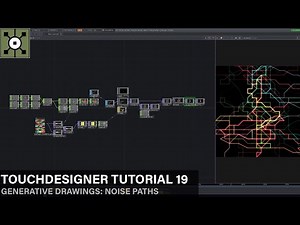 TouchDesigner Tutorial 19 - Generative Drawings: Noise Paths