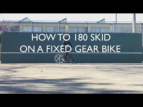 How To 180 Skid on a Fixed Gear Bike