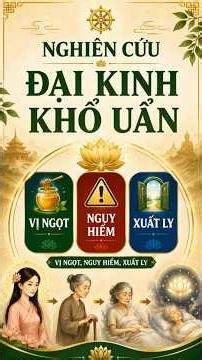 Đại Kinh Khổ Uẩn: 3 câu hỏi cần hỏi trước khi lao vào điều mình thèm #kinhphat #phatphapnhiemmau