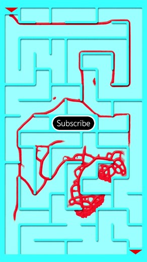 Watch Blood Red Slime Explore The Maze!