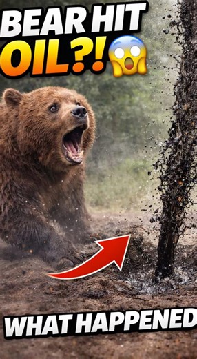 Grizzly Bear Hits OIL While Digging 😳🛢️ | What Happens Next Is INSANE